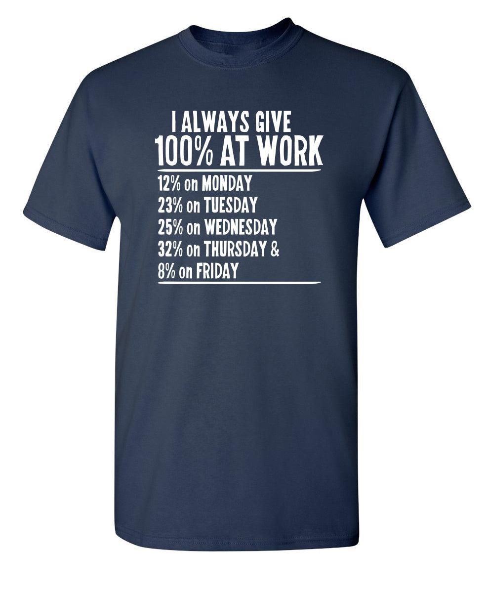 I Always Give 100% At Work