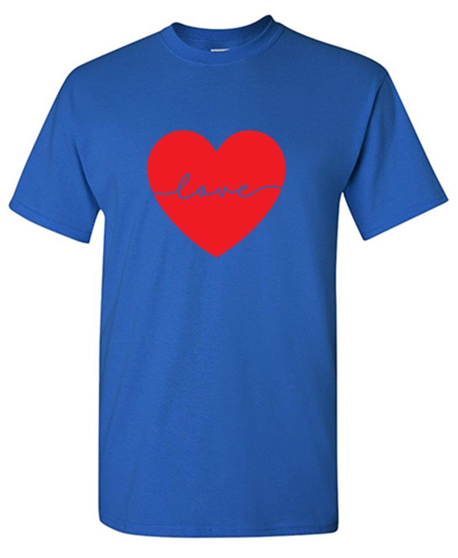 Heart Love - Valentines Day T Shirt