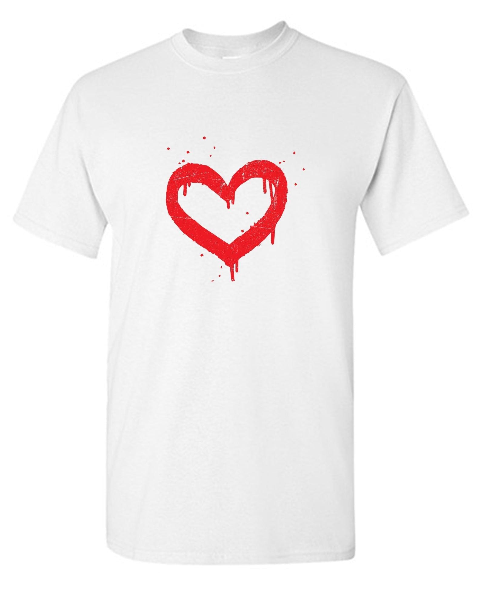 Heart Painted Valentines Day Shirt