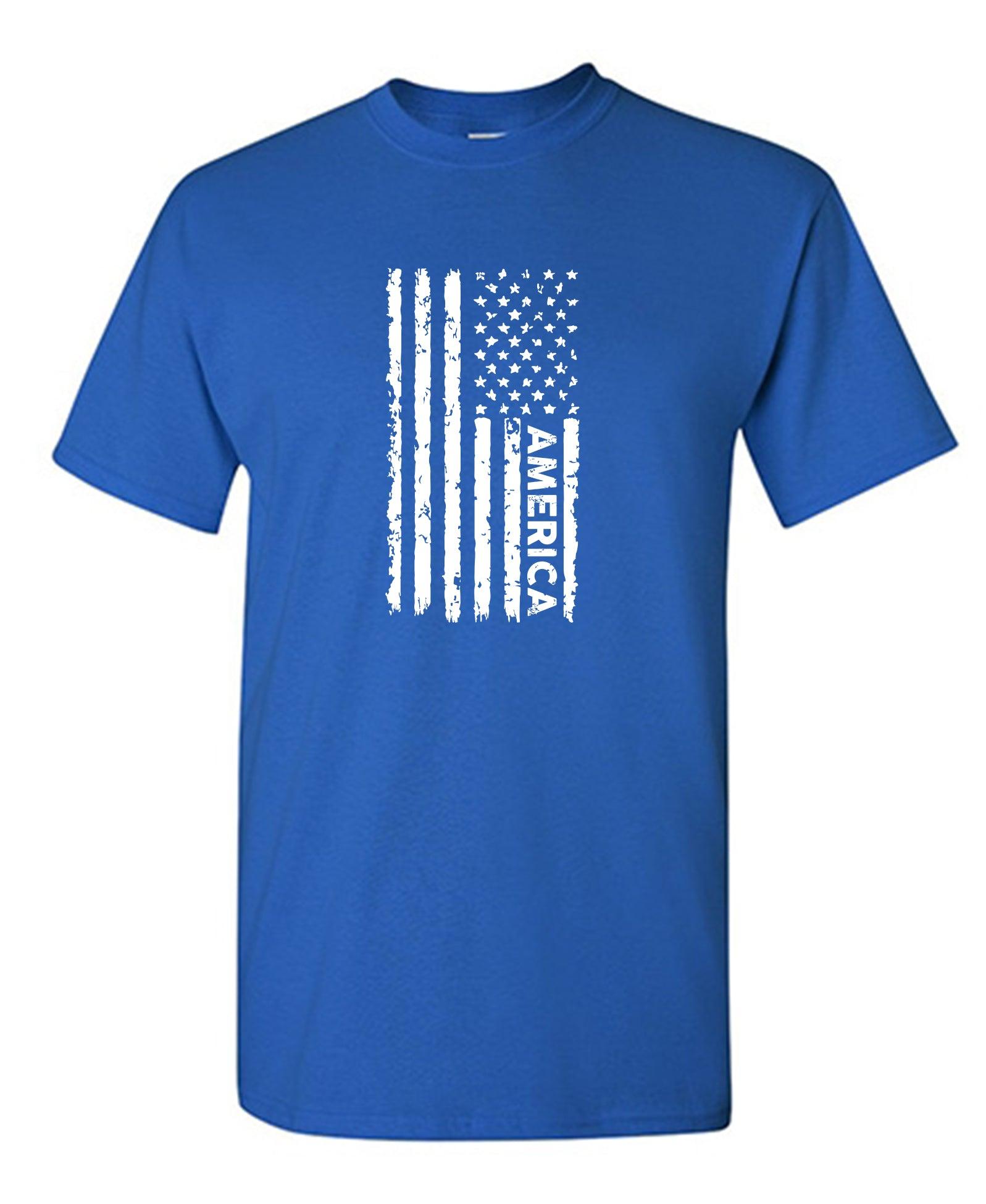 Blue American Flag Shirt for 4th of July