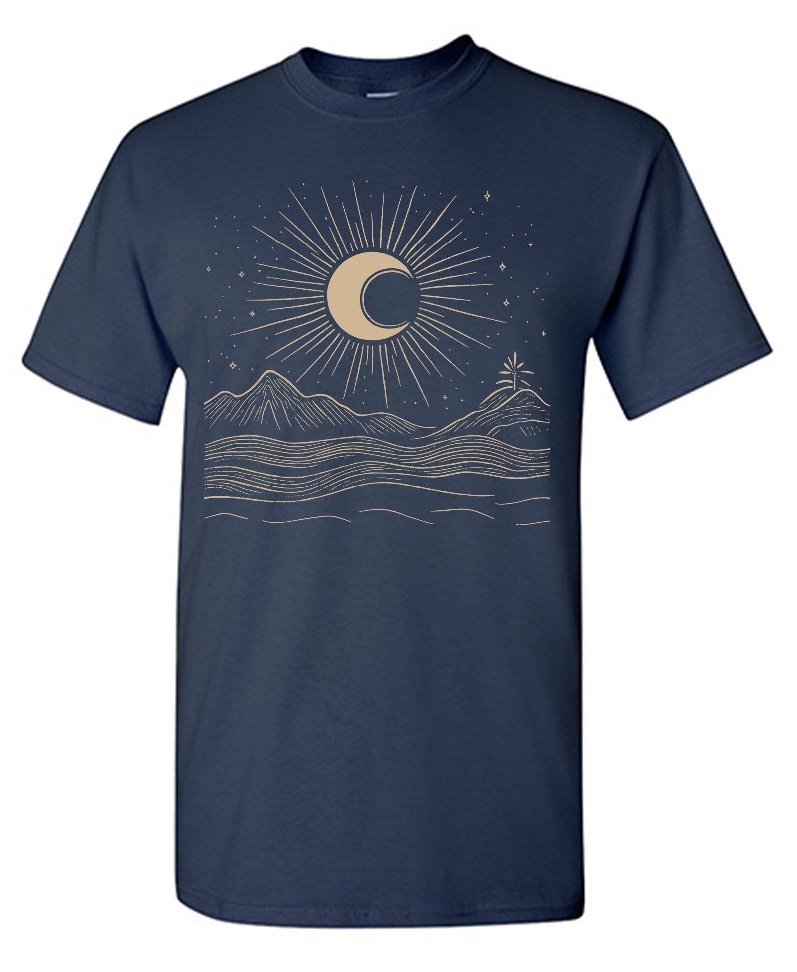 Moon Art Graphic T-Shirt