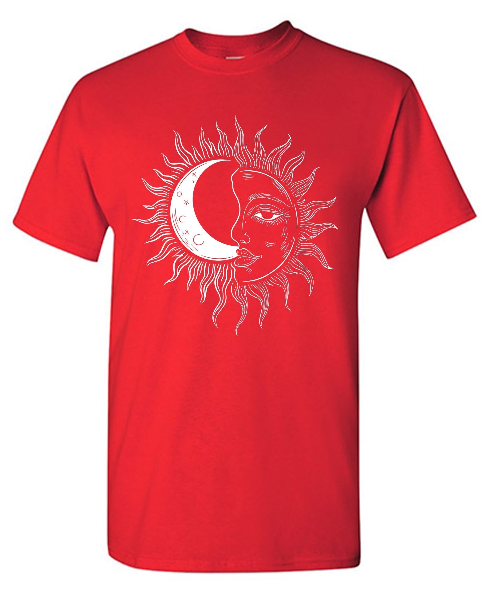 Moon and Sun Artistic Design T-Shirt