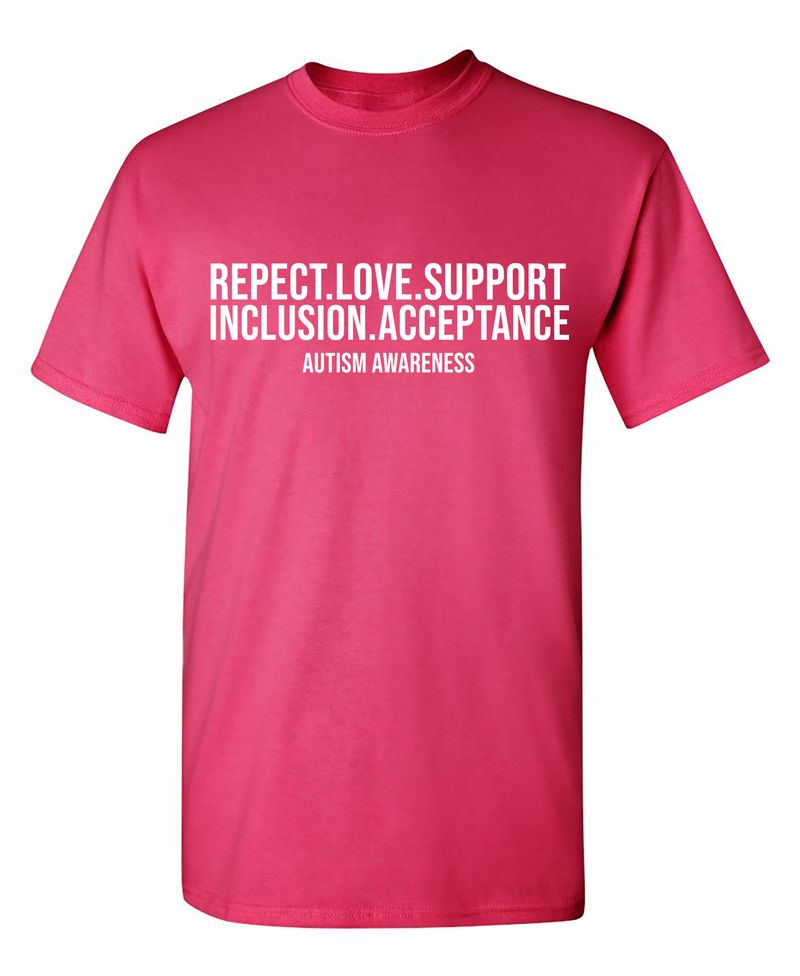 Respect. Love. Support. Inclusion. Acceptance. Autism Awareness T-Shirt