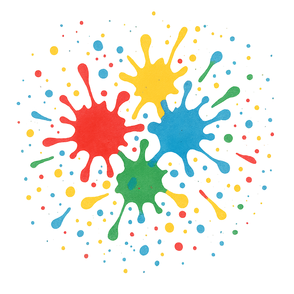 Splatter paint pattern